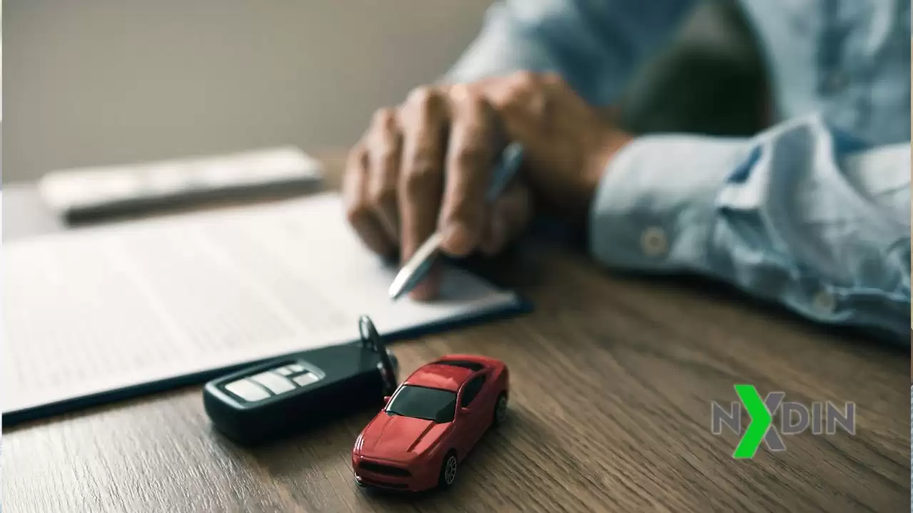 Carro como Garantia de Empréstimo: Ilustração representativa da segurança financeira com um carro como garantia.