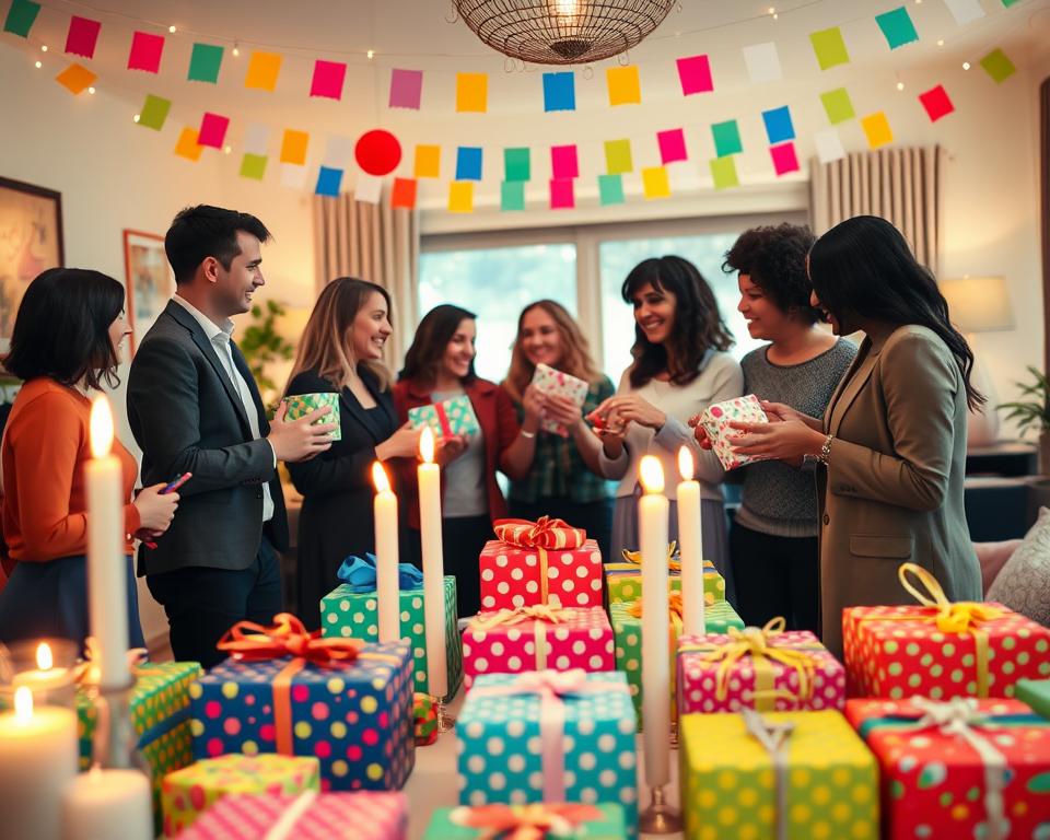 ambiente acolhedor Amigo Secreto das Cores