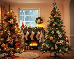 árvore de natal natural vs artificial
