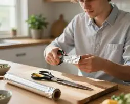 Como amolar tesoura e faca em casa usando papel alumínio