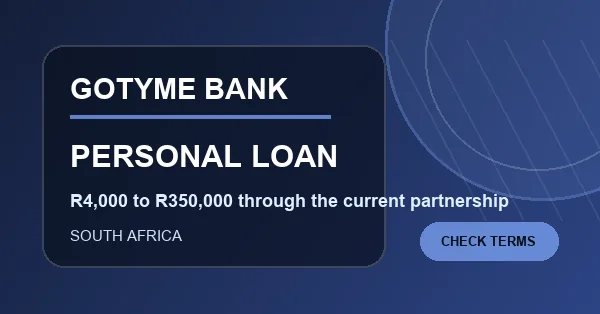 GoTyme Bank Personal Loan South Africa