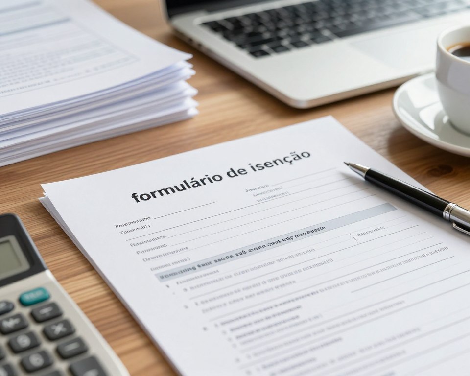 formulário de isenção